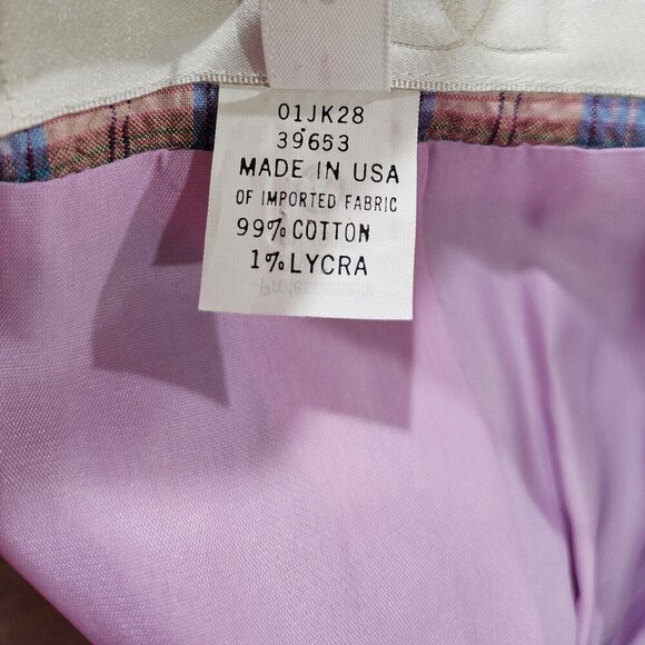 Vintage‎ Women's Doncaster Plaid Seersucker Jacket Size 12 Made in USA - Picture 6 of 9